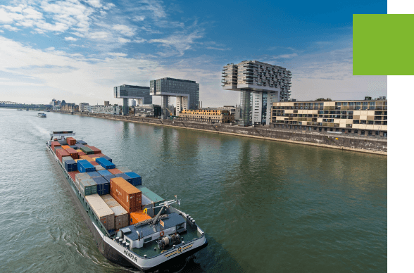 Modal-Shift-1 Containerschip in Duitsland