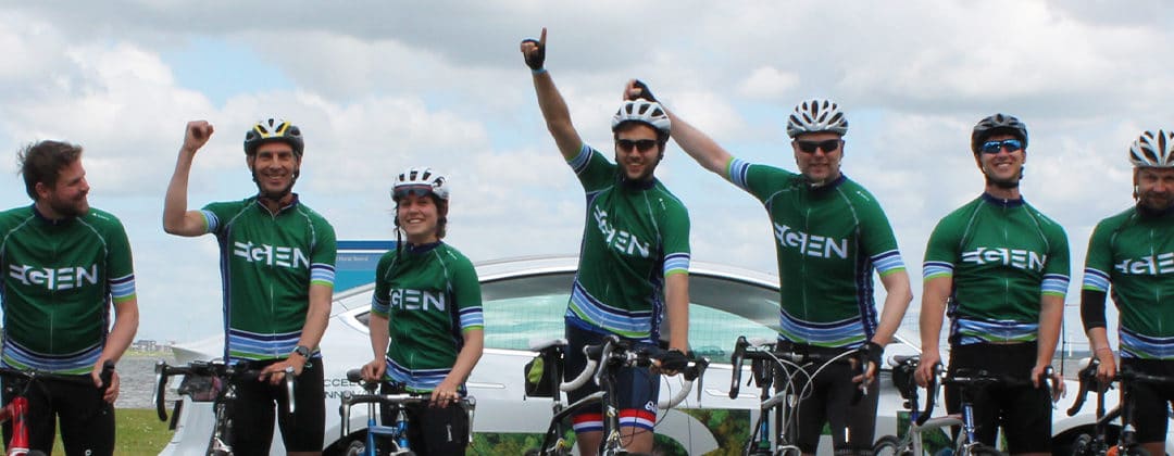 Sporty EGEN team members took part in Cycling 4 Climate event